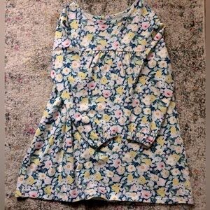 Floral French Terry Dress sz 4-5